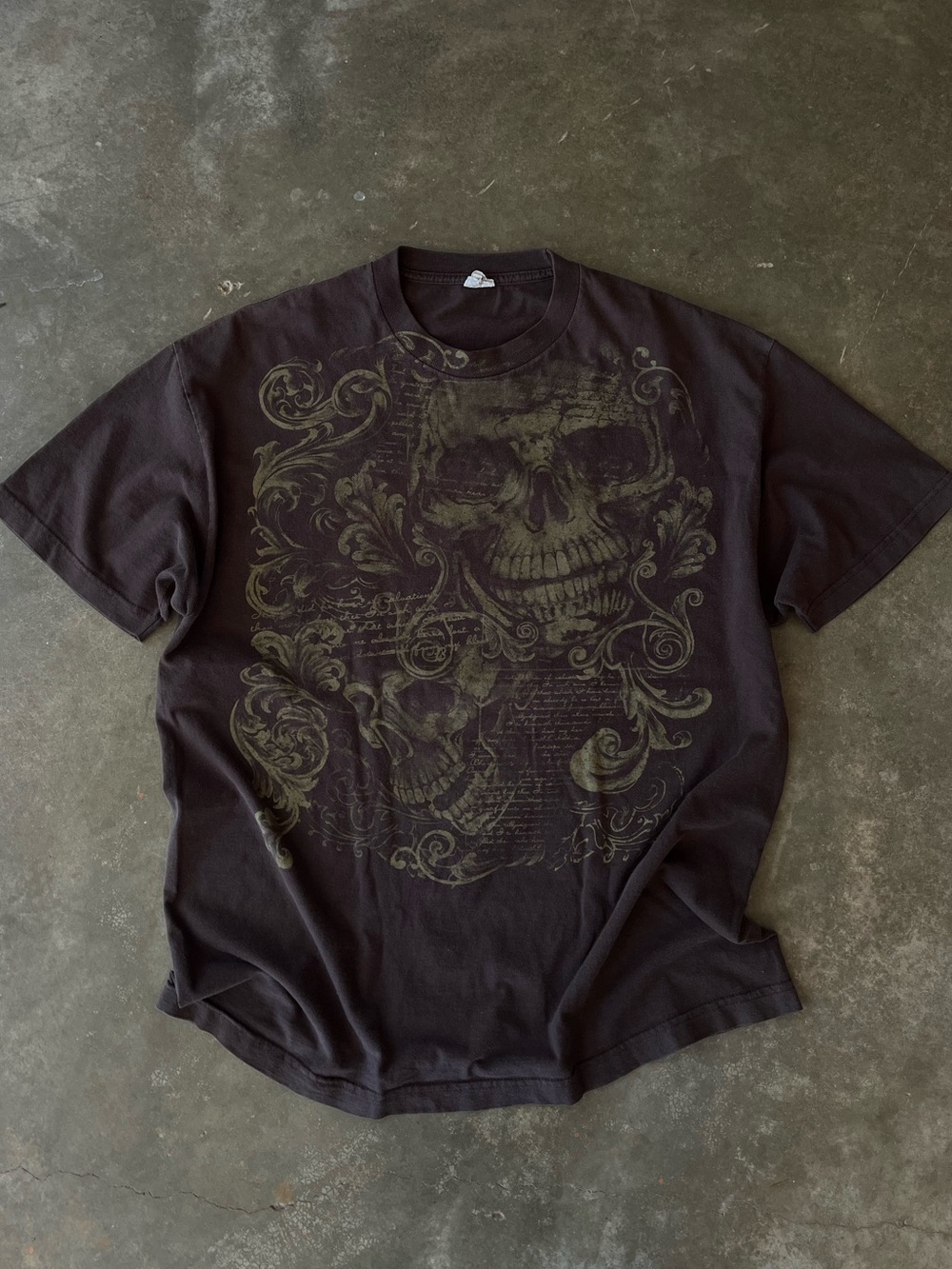 Y2k skull graphic T‑Shirt